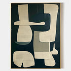 Mid-Century Modern Abstract Oil Painting