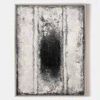 Minimalist Monochrome Abstract Oil Painting