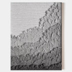 Gray Mountain Texture Wall Art Minimalist