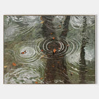 Raindrops on Water Impasto Painting