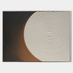 Eclipse Inspired Textured Circles Relief Painting