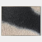 Black And White Textured Wall Art Wabi Sabi