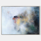 Ethereal Abstract Oil Painting Horizontal Wall Art