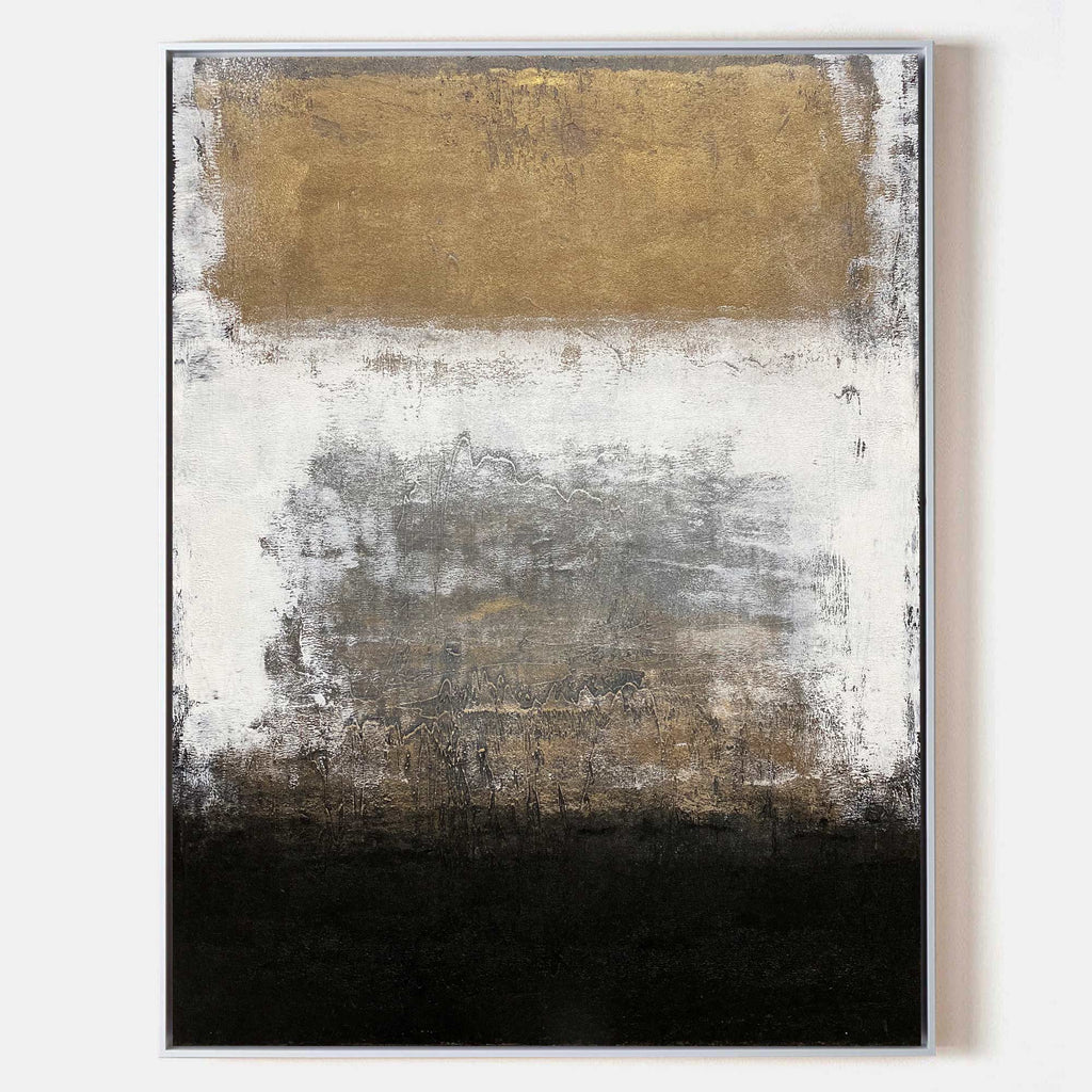 Gilded Horizon Abstract Painting