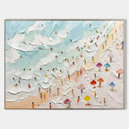 Isla Plaster Art Beach Textured Wall Art