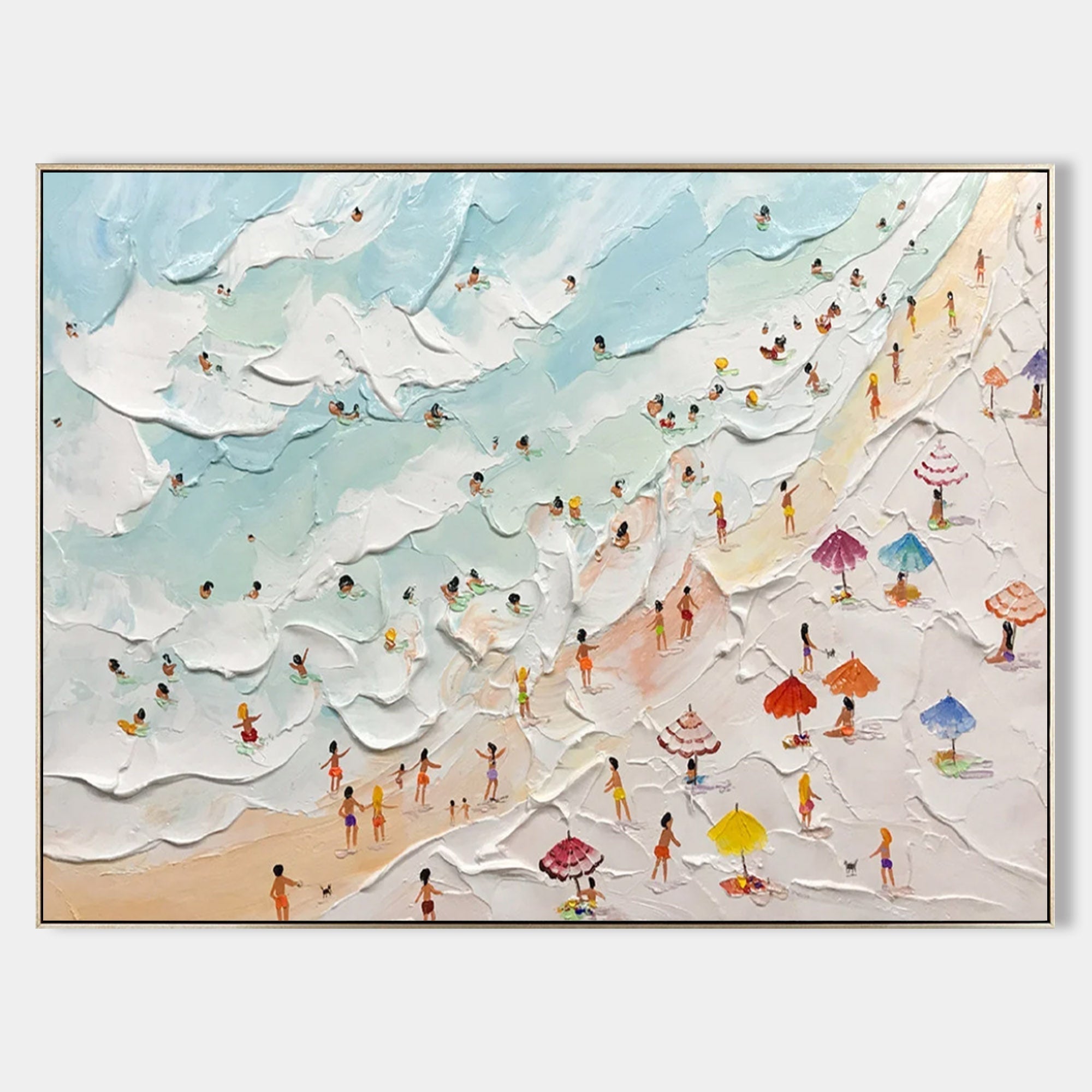Isla Plaster Art Beach Textured Wall Art