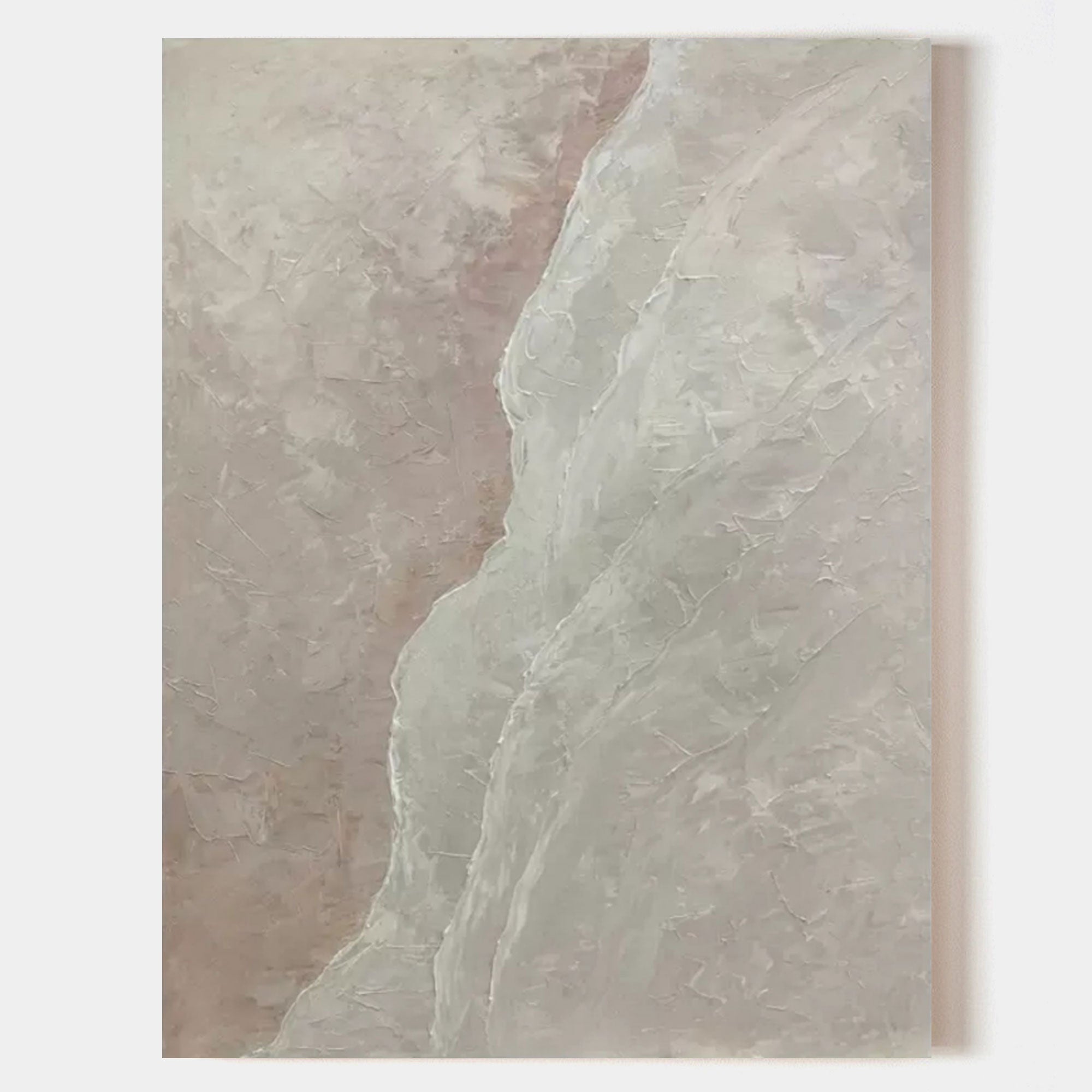 Soft Textured Landscape Wall Art Wabi Sabi Decor