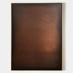Bronze Metallic Textured Oil Painting Minimalist