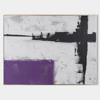 Textured Abstract Geometric Oil Painting