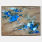 Abstract Expressionist Blue Explosion Painting