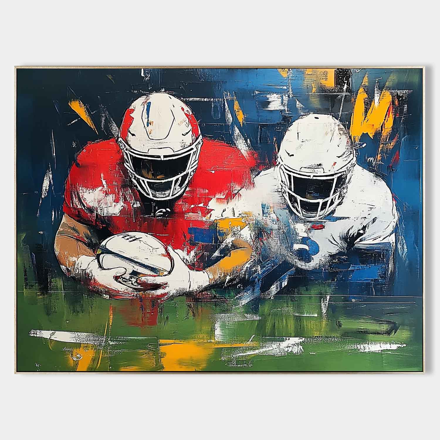 Pop Art Canvas Intense American Match Painting