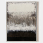 Wabi-Sabi Layered Neutral Oil Painting Textured