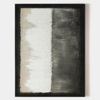Monochrome Split Panel Abstract Painting