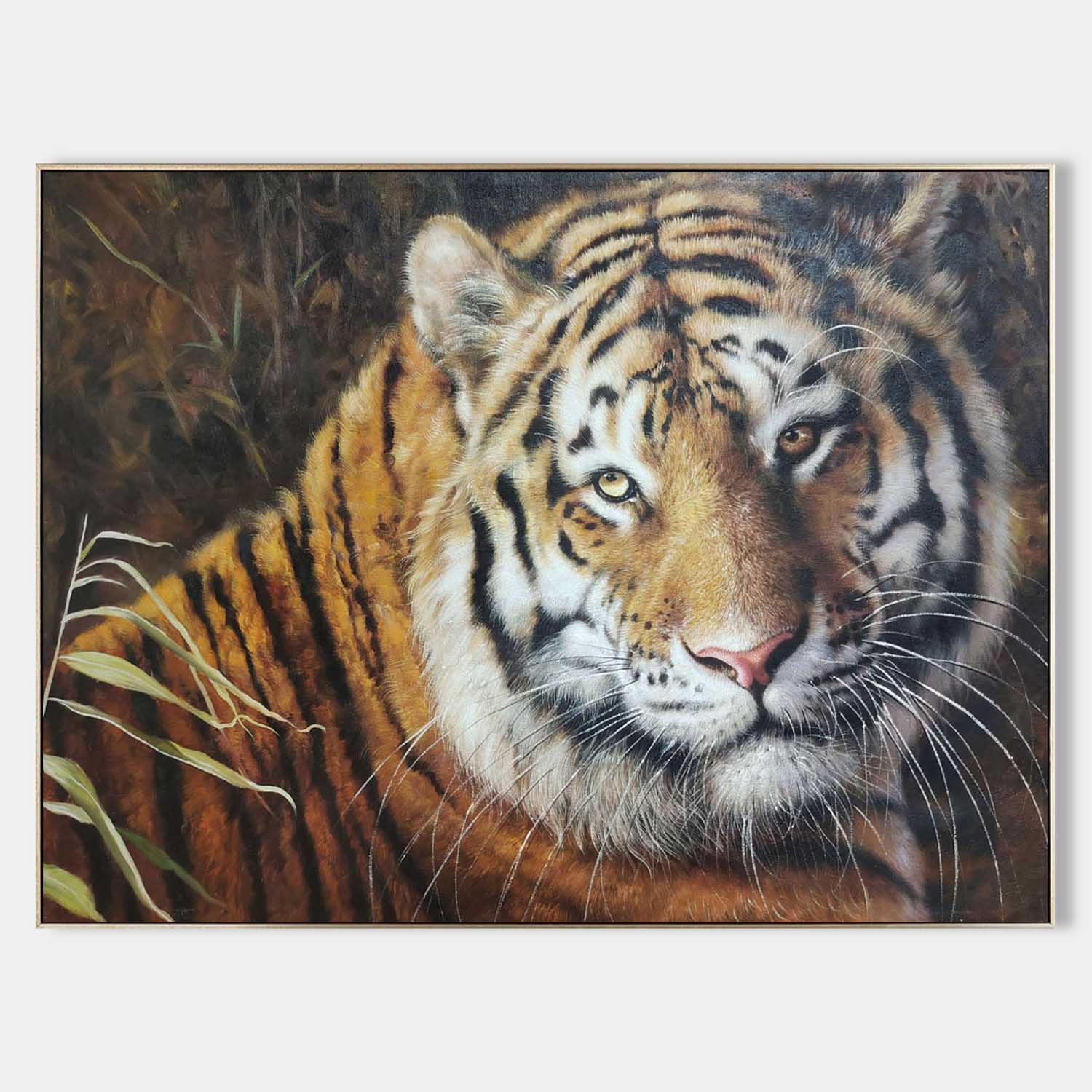 Hyperrealism Majestic Tiger Realistic Oil Painting