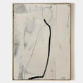 Contemporary Minimalist Line Art Figure Painting
