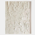 Minimalist 3D Textured White Wall Art