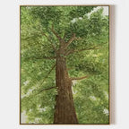 Majestic Oak Tree from Below Painting