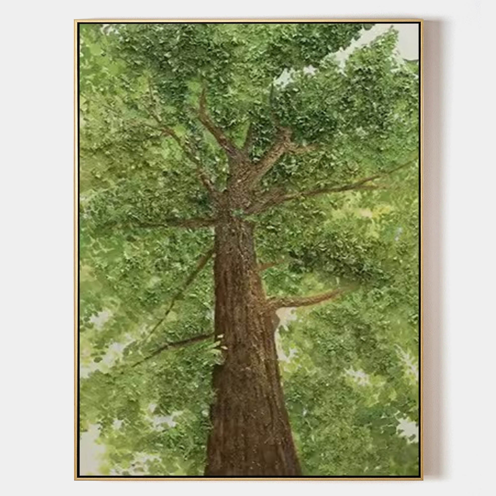 Majestic Oak Tree from Below Painting