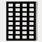 Black And White Grid Textured Wall Art