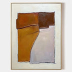 Wall Art Abstract Block Warm Tones