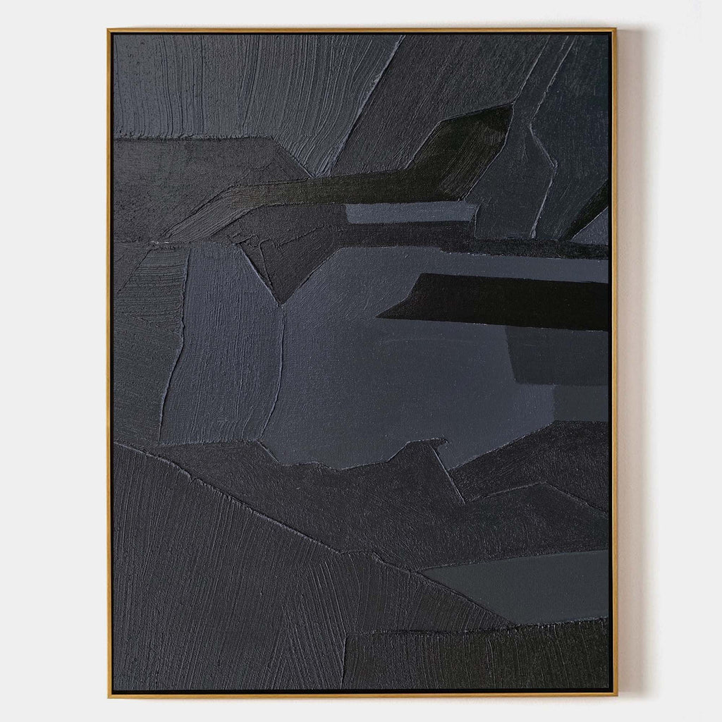 Monochrome Geometric Abstract Wall Art