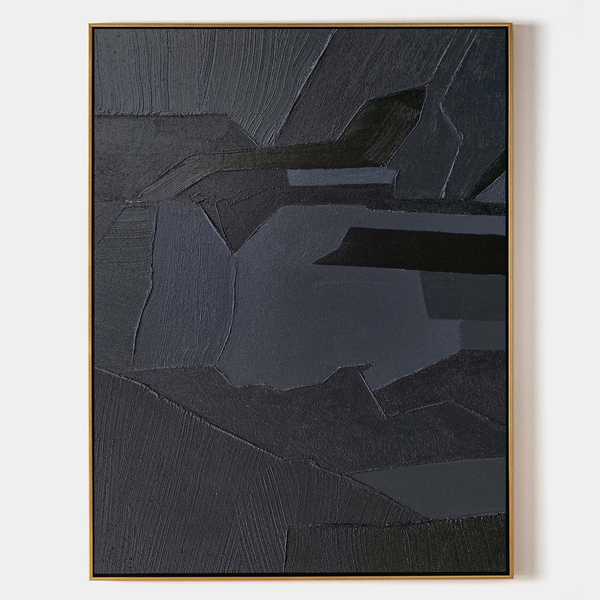 Monochrome Geometric Abstract Wall Art