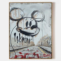 Urban Graffiti Mickey Mouse Abstract Painting
