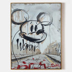 Urban Graffiti Mickey Mouse Abstract Painting