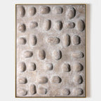 Wabi-Sabi Pebble Relief Texture Painting