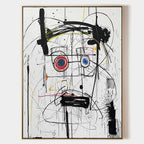 Wall Art Abstract Graffiti Hand Drawn Modern