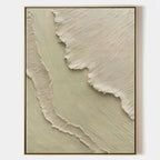 Textured Impasto Neutral Tone Abstract Painting