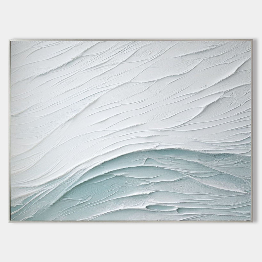 Textured Wave Landscape Art Oil Painting