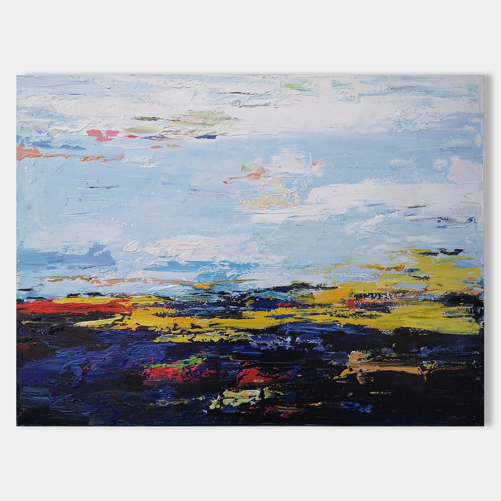 Vibrant Horizon Abstract Oil Painting