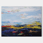 Vibrant Horizon Abstract Oil Painting