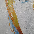 Cracked Earth Abstract Painting Vertical