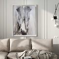 Monochrome Horse Head Oil Painting