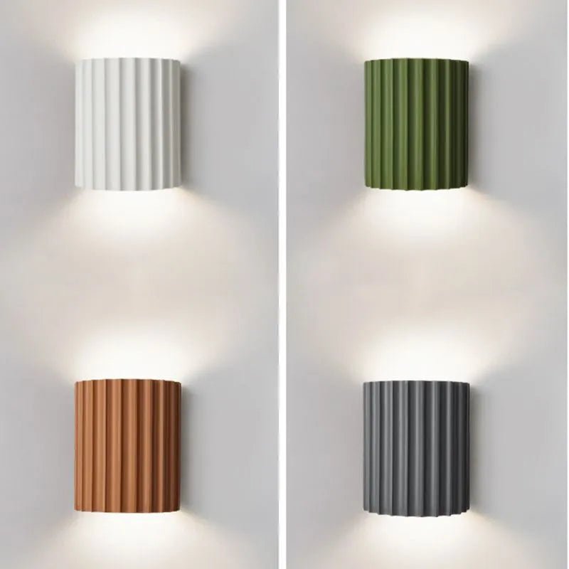 Cora Semi-cylindrical Resin Wall Lamp