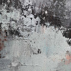 Wabi-Sabi Monochrome Abstract Oil Painting