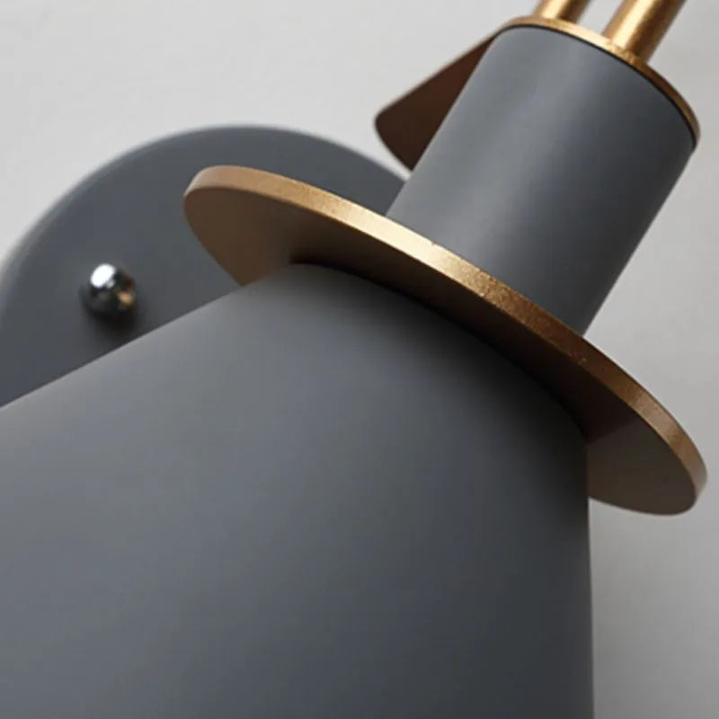 Valentina Vintage Horn Shape Metal Wall Lamp, Living room/Bedroom/Bathroom