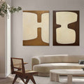 Wall Art Abstract Neutral Organic Soft