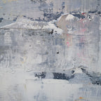 Soft Neutral Oil Painting Textured Hand Painted