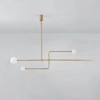 Arisha Minimalist Linear Mobile Pendant Light, Black