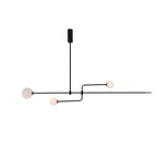 Arisha Minimalist Linear Mobile Pendant Light, Black