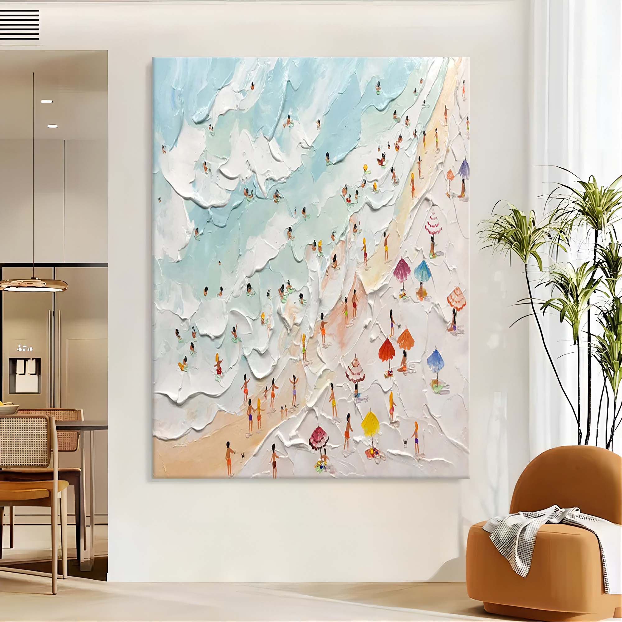 Vacation Plaster Art Texture Wall Art