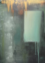 Gold Abstract Triptych Oil Painting Set