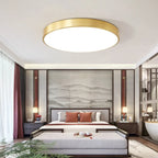 Arisha Nordic LED Gold Round Ceiling Light, Metal &