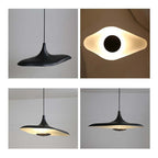 Arisha Modern Minimalist ResinCreative Pendant Light, Black/White