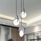 Arisha Pendant Light, Disc, Gold/Silver