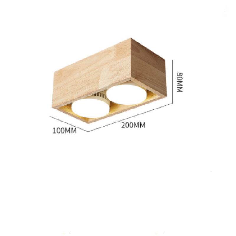 Muto Ceiling Light No Main Light, Wood