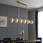 Kristy Modern Luxury metal/Glass Pendant Light, Gold